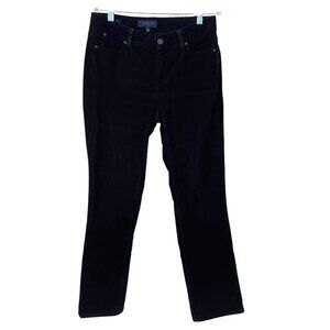 Talbots 6P Curvy Black Corduroy Pants